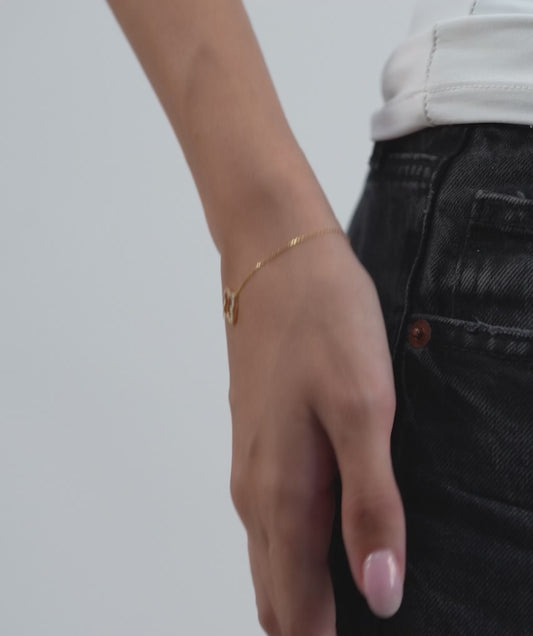 Lucky Clover Diamond Bracelet