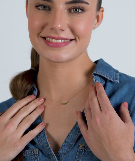 Green Harmony 14K Gold Necklace