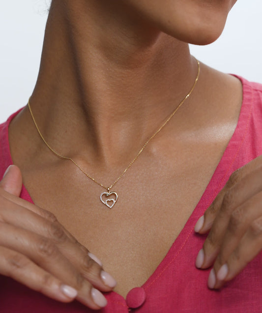 Double Heart Necklace