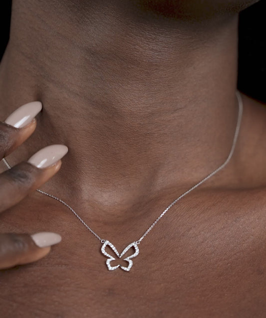 14K Gold Butterfly Brilliance Necklace