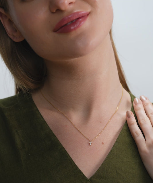 Sparkling Cross Necklace