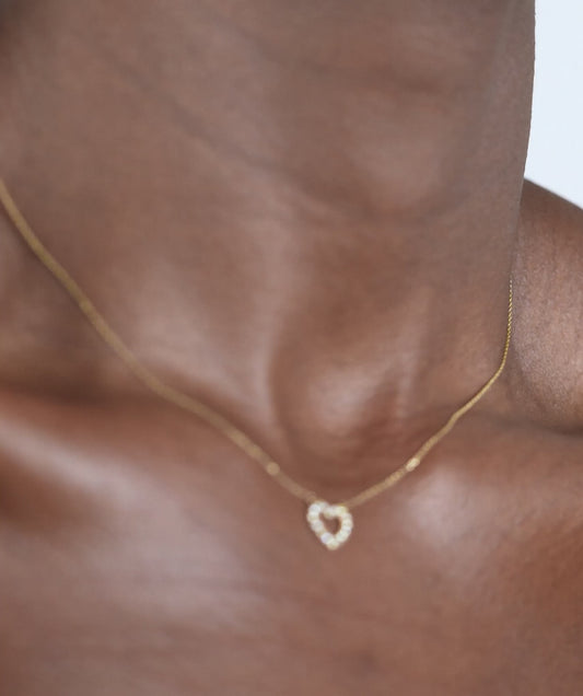Sparkling Affection Heart Necklace
