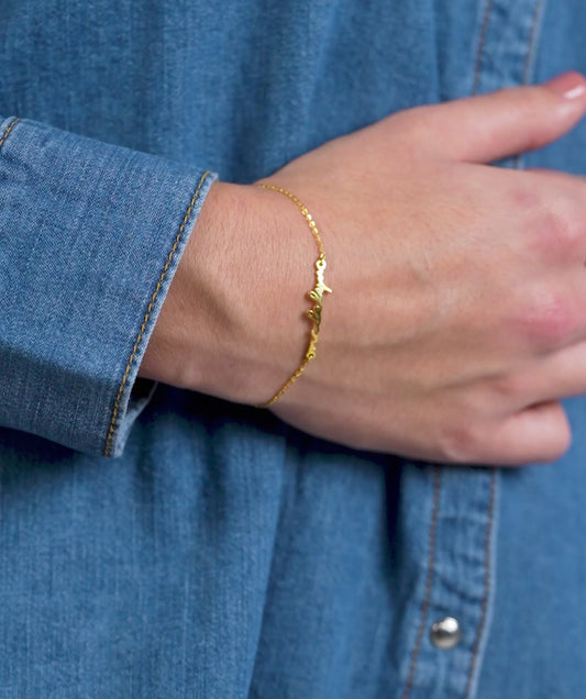14K Gold Custom Name Bracelet