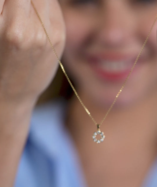 Dazzling Diamond Cluster Pendant