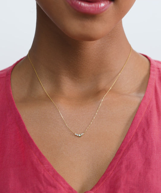 Modern Trio Gold Necklace