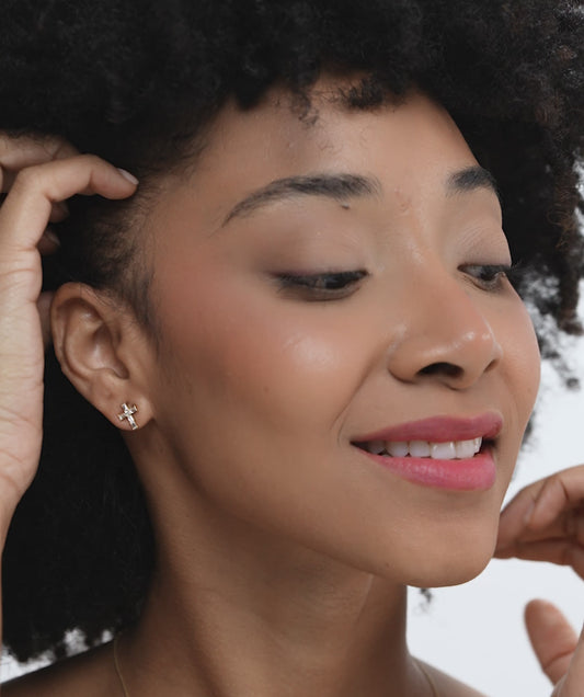 Cross Stud Earrings