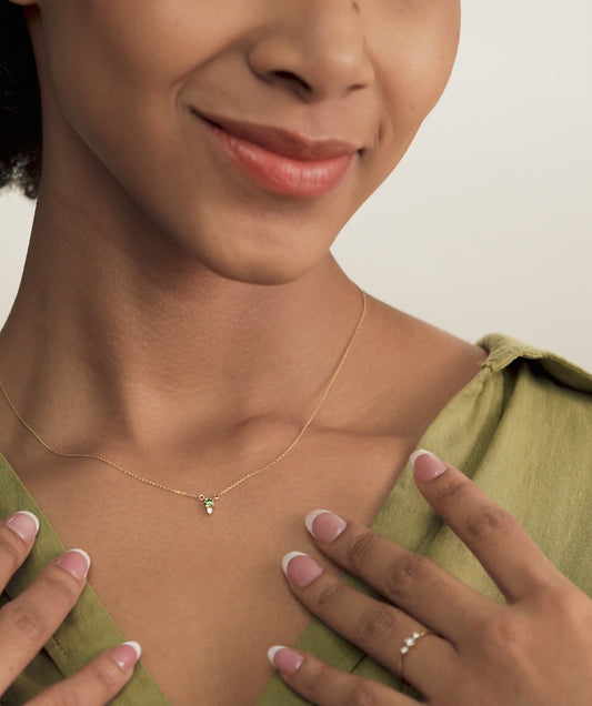 Green Harmony Double Gem Necklace