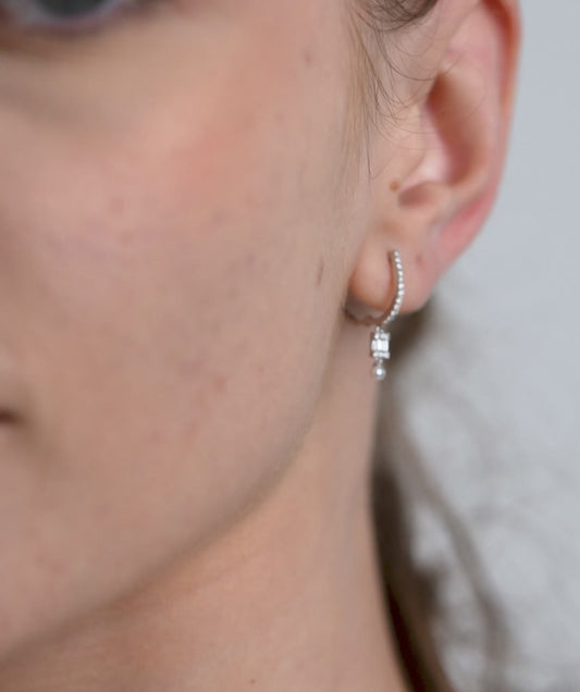 14K Gold Dazzle Drop Earrings