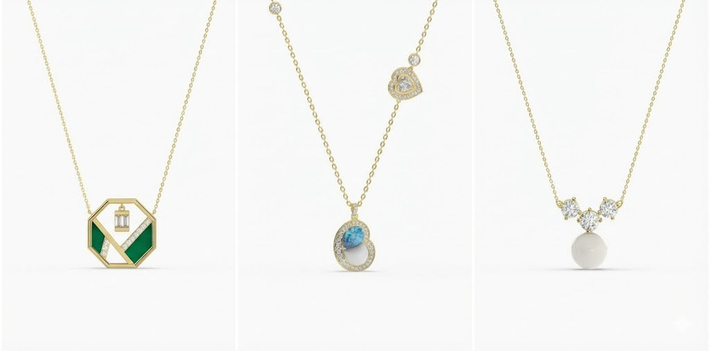 choosing pearl necklace