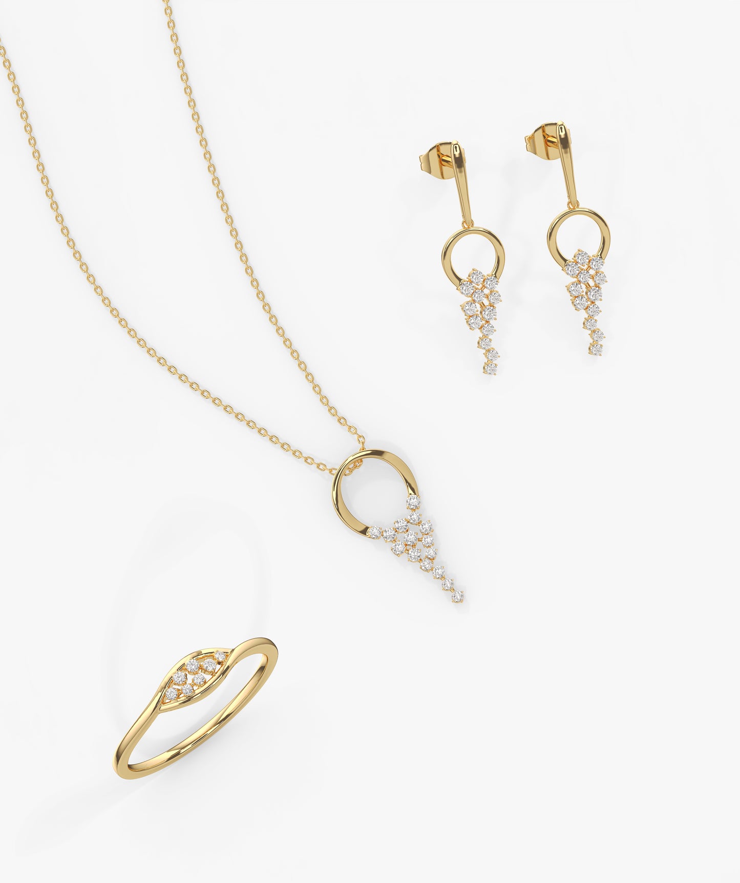 Modern Circle Drop Fine Jewelry