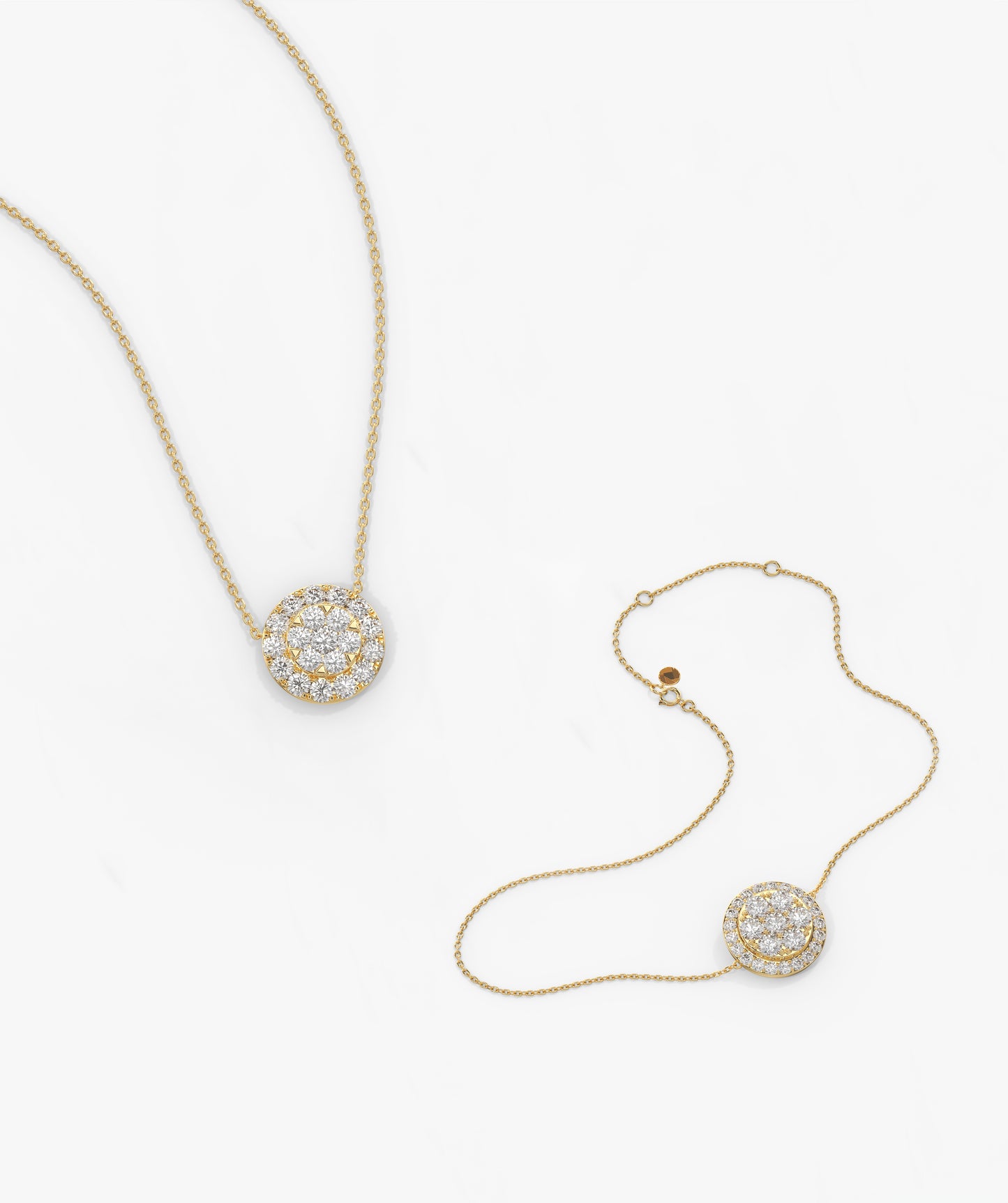 Diamond Cluster Jewelry Set