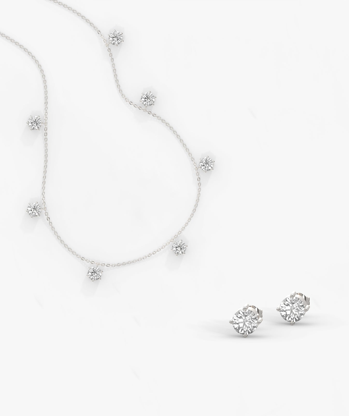 14K Gold Diamond Jewelry Set