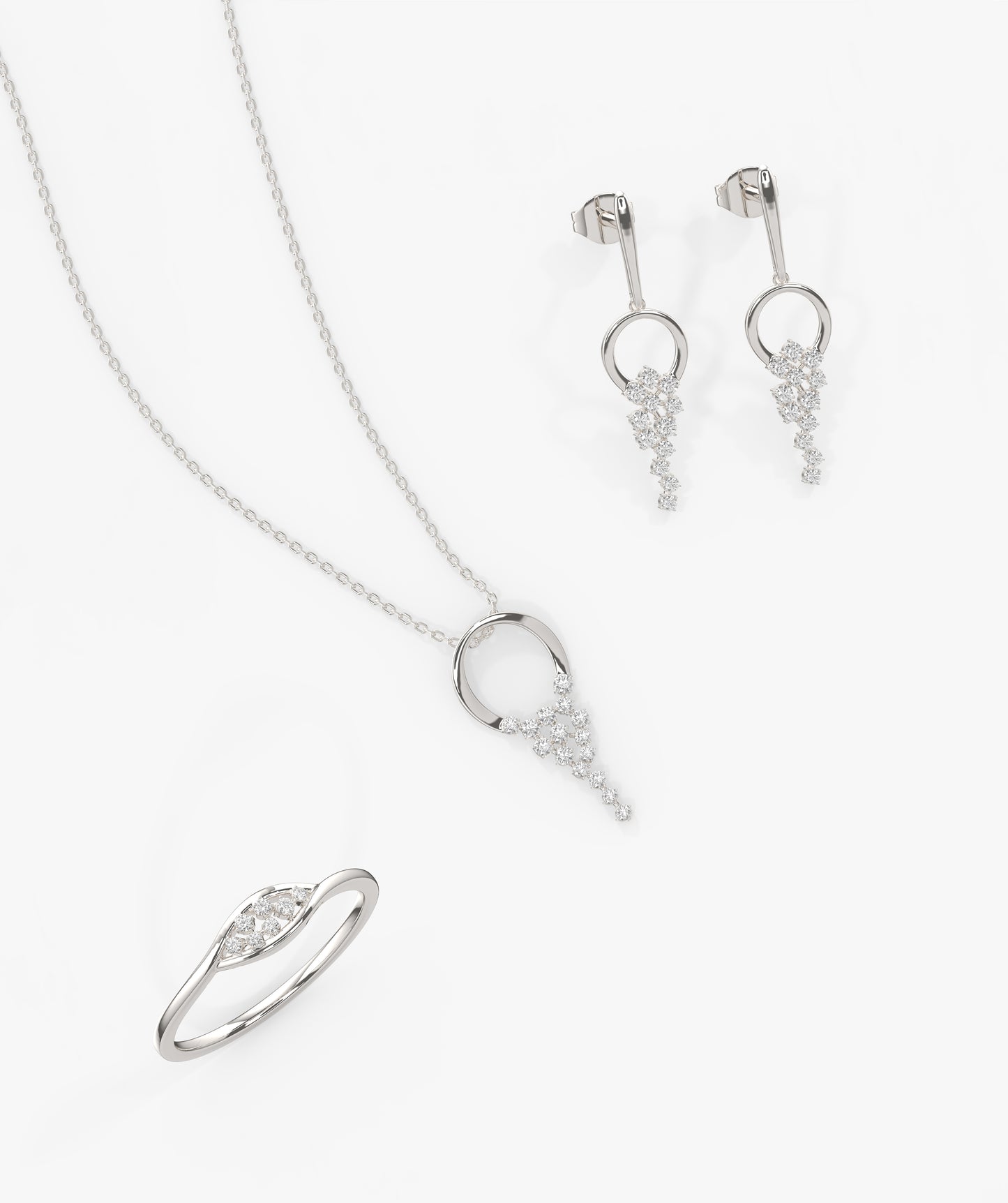 Modern Circle Drop Fine Jewelry
