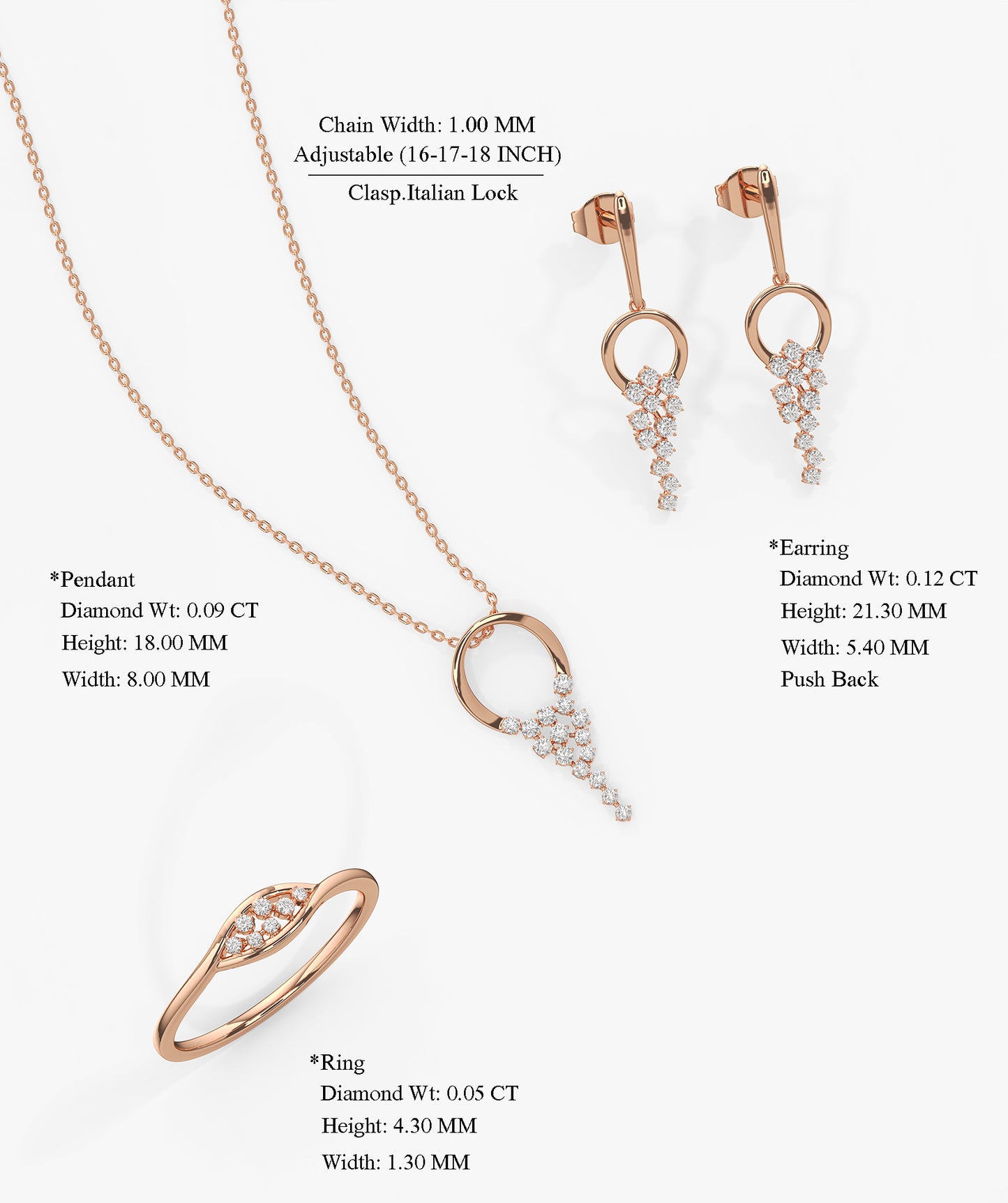 Modern Circle Drop Fine Jewelry