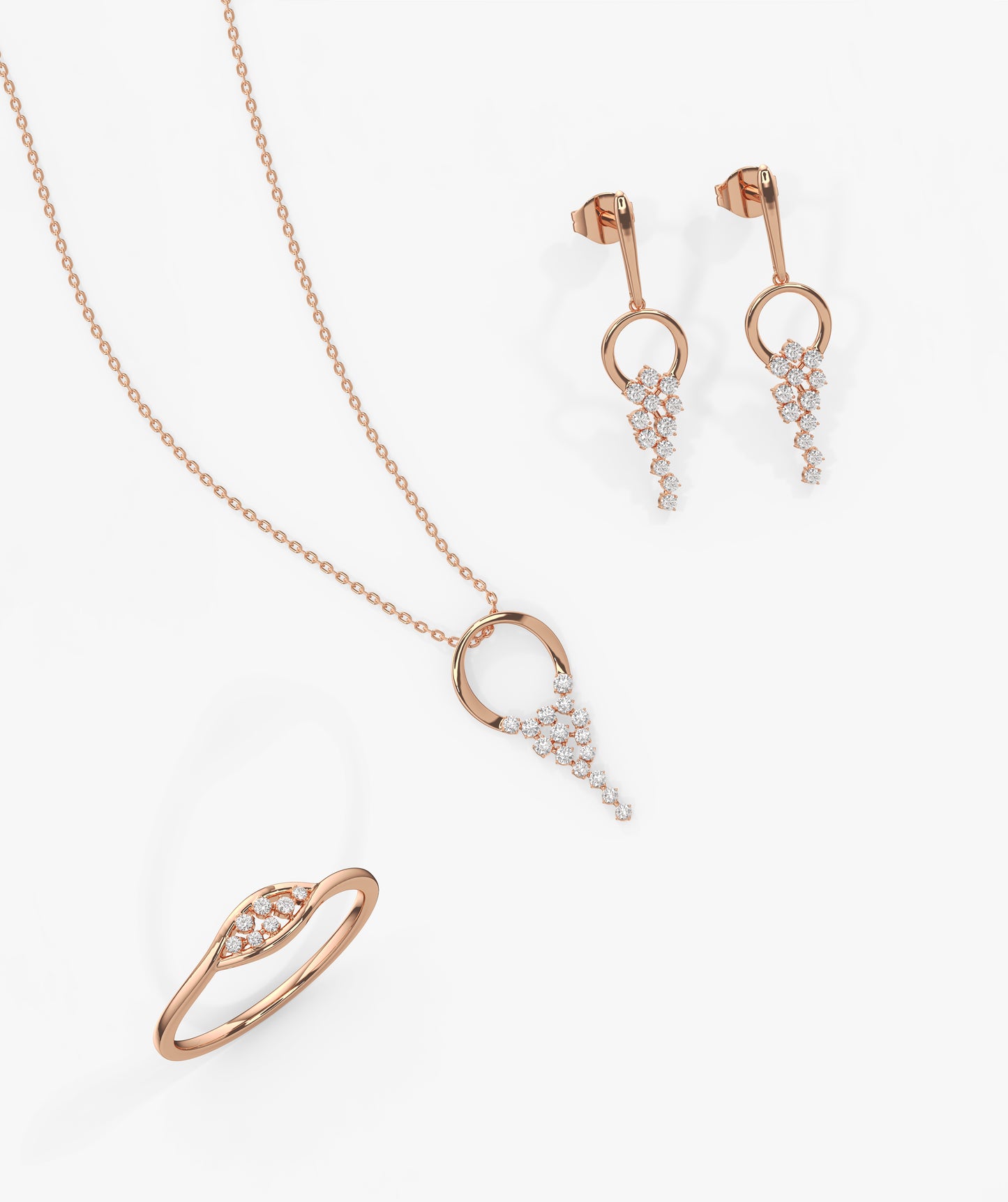 Modern Circle Drop Fine Jewelry