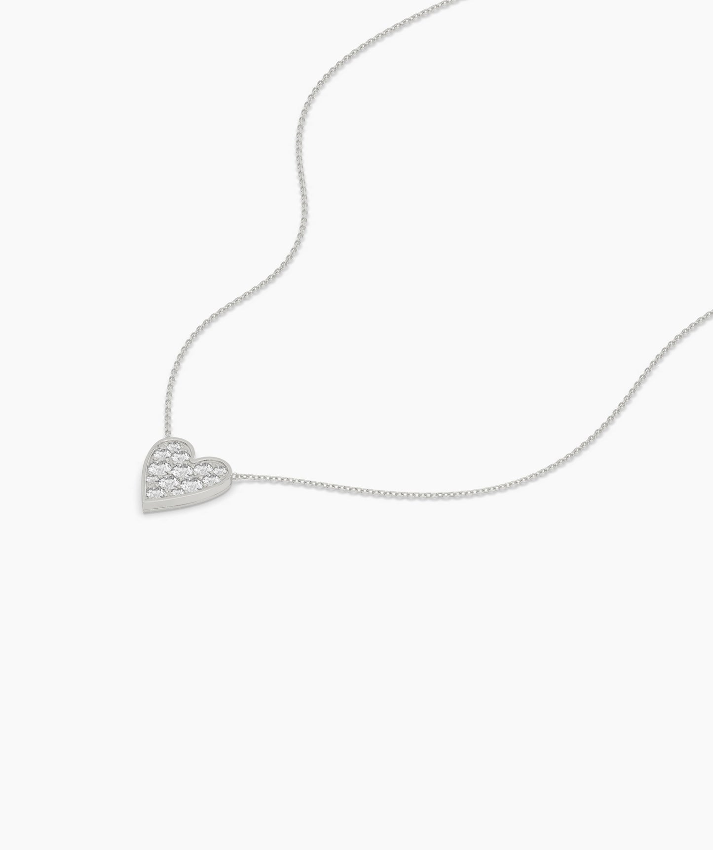 Gleaming Love Heart Necklace