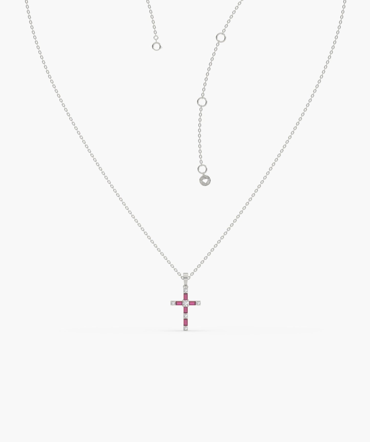 14K Gold Cross Diamond Necklace