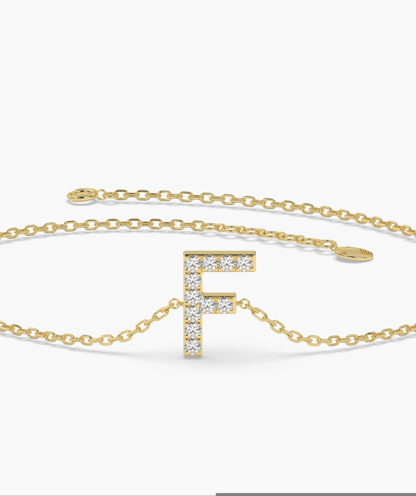 Classic Diamond 'F' Bracelet