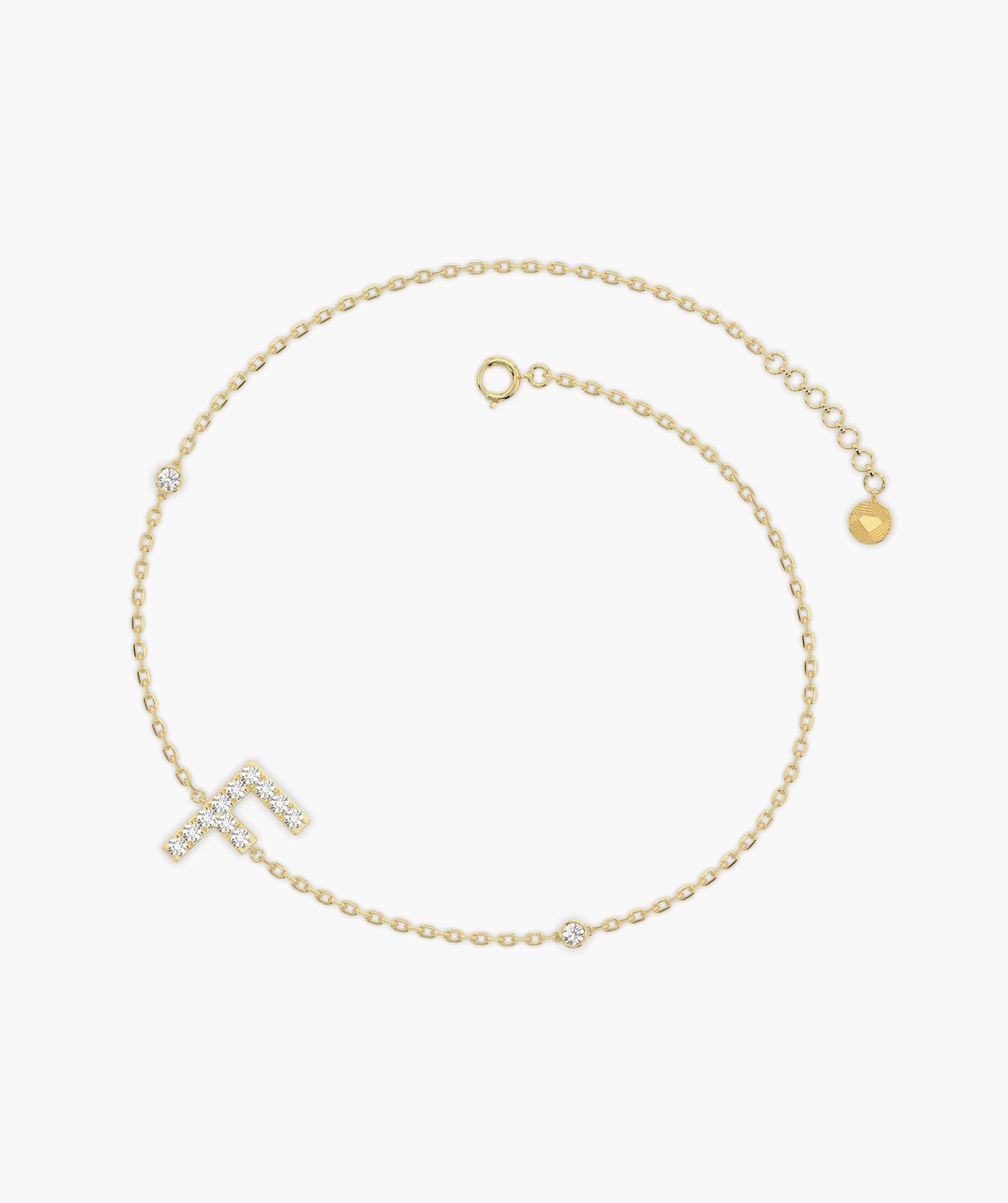 Classic Diamond 'F' Bracelet