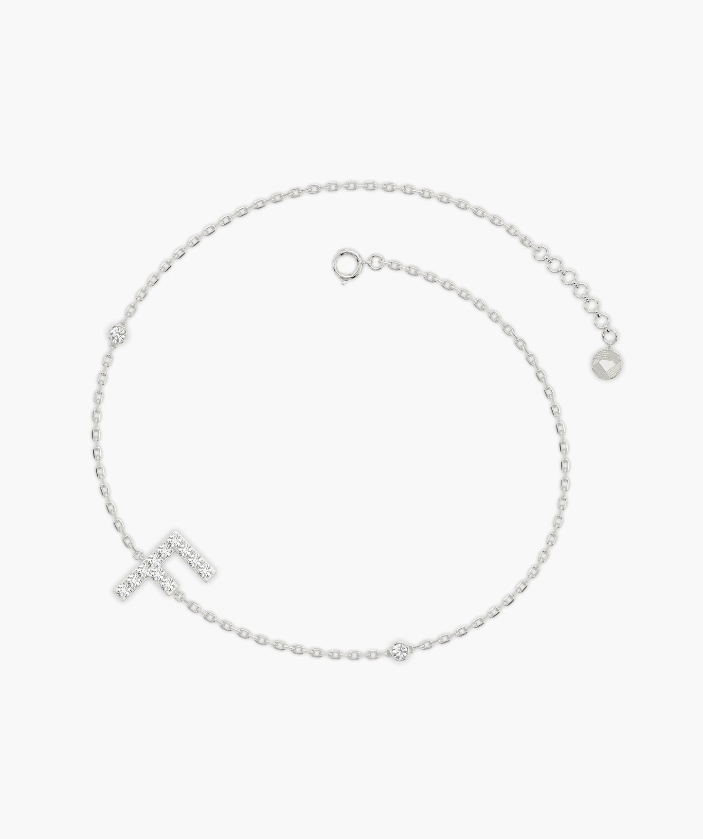 Classic Diamond 'F' Bracelet