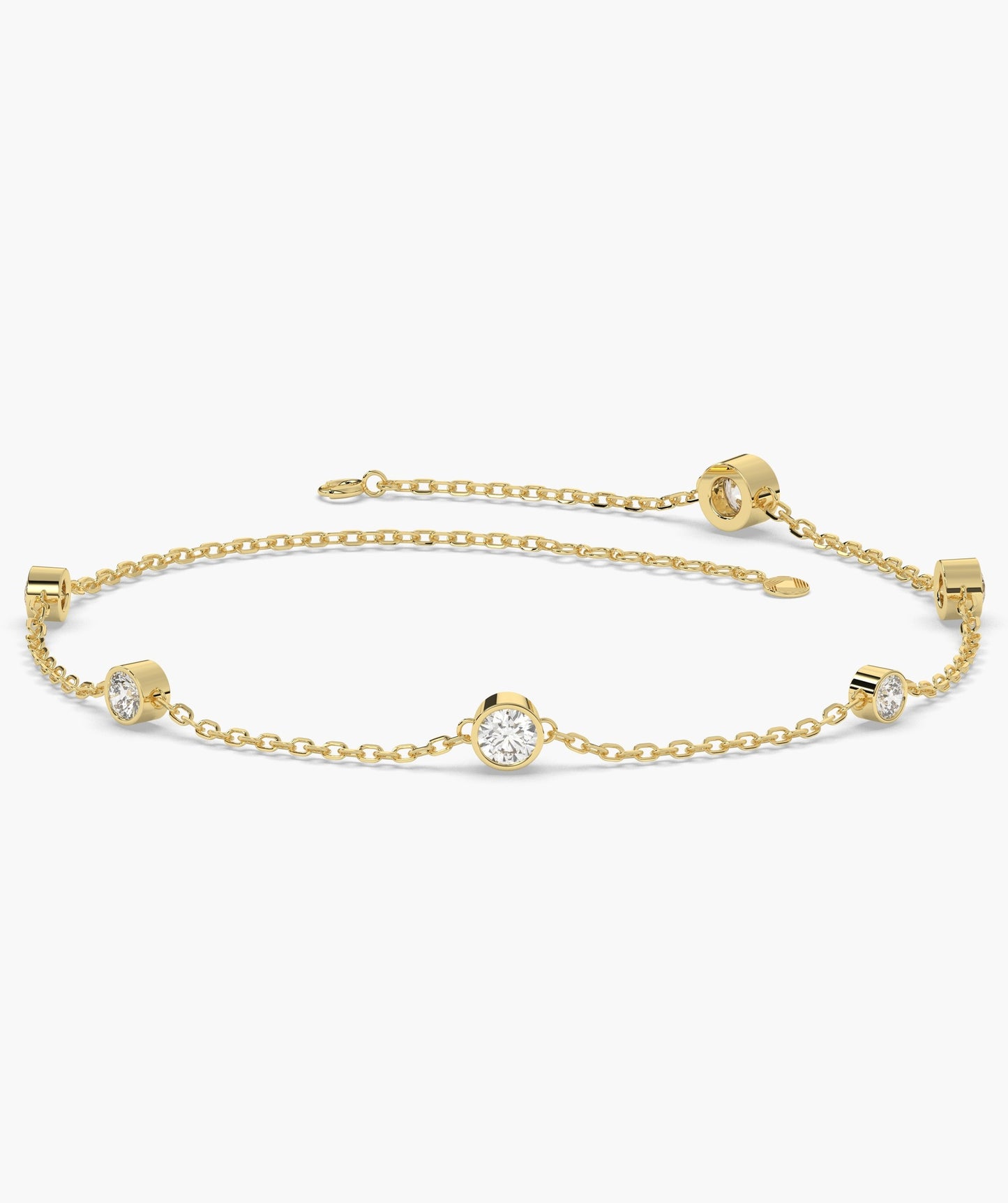 Elegant Diamond Station Bracelet