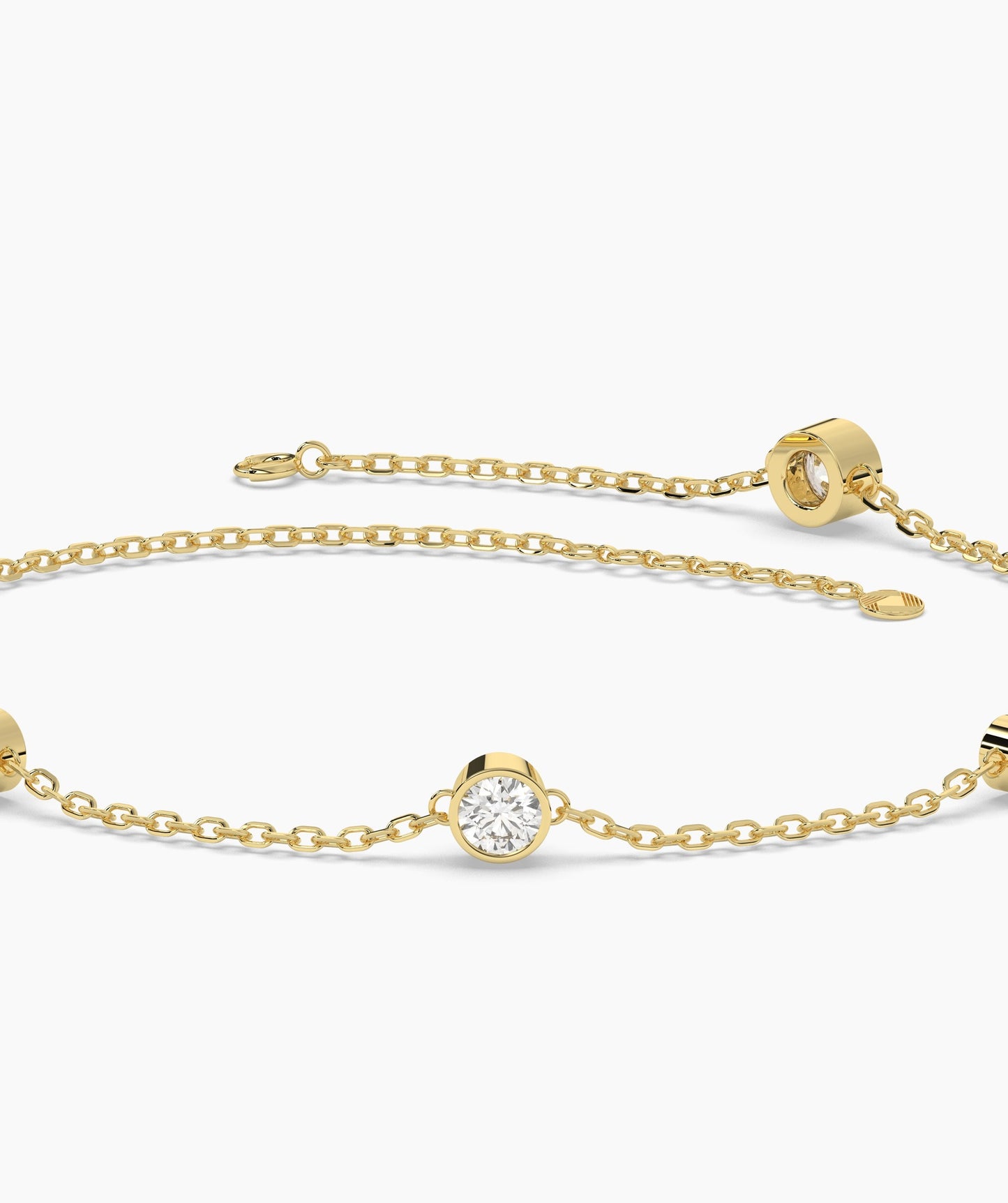 Elegant Diamond Station Bracelet