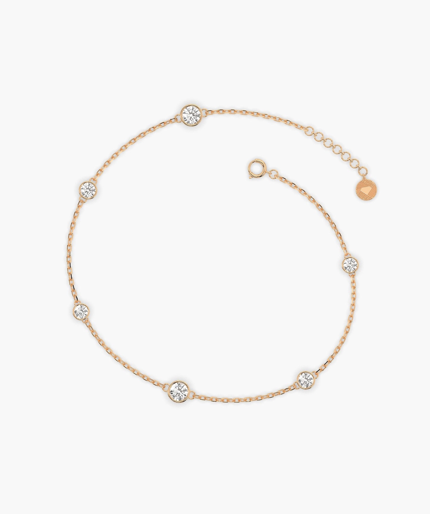 Elegant Diamond Station Bracelet