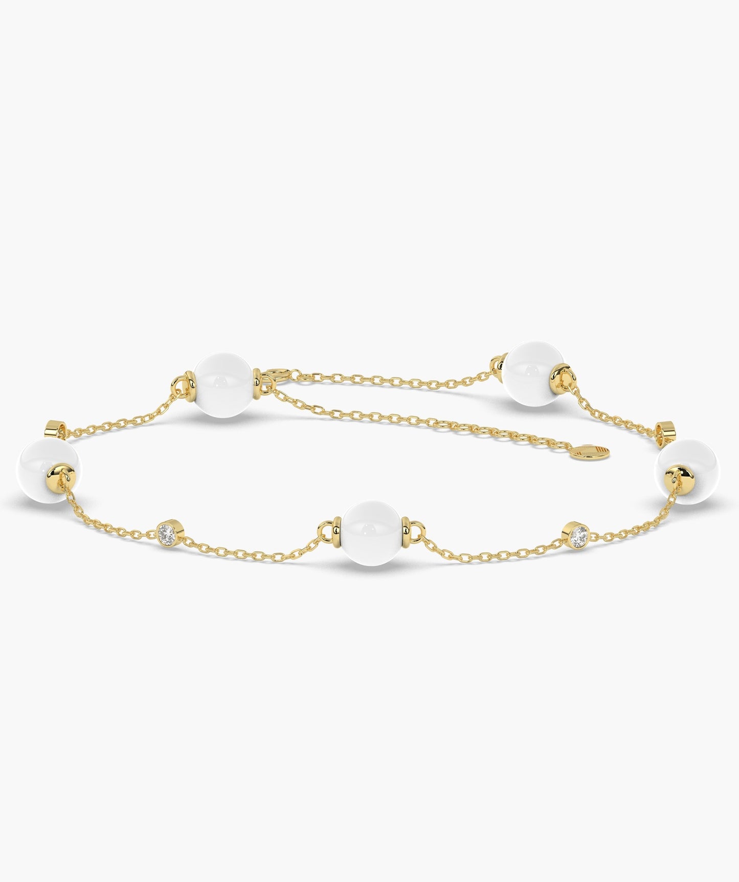 Pearlescent Elegance Diamond Bracelet