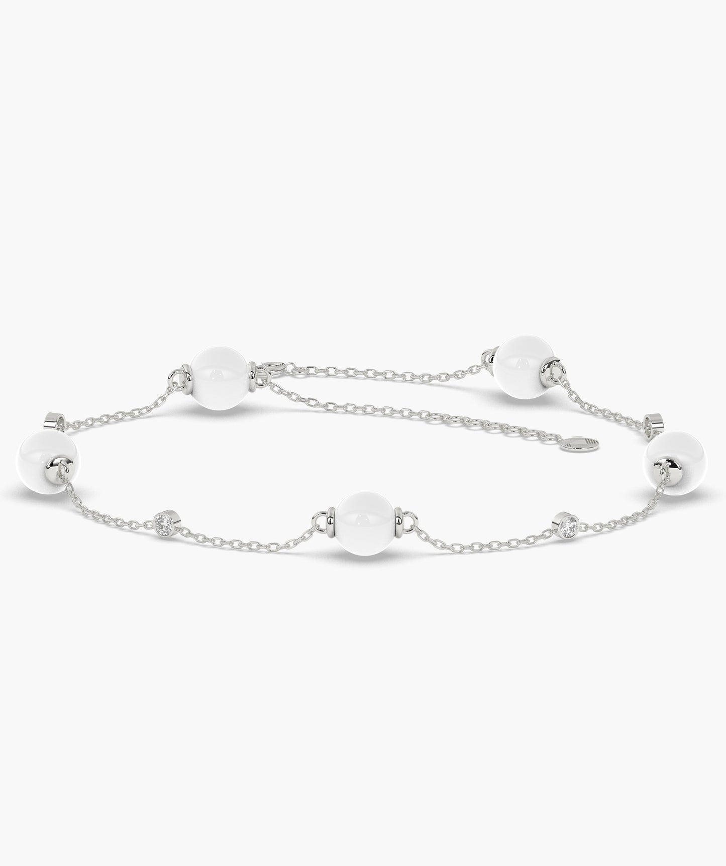 Pearlescent Elegance Diamond Bracelet