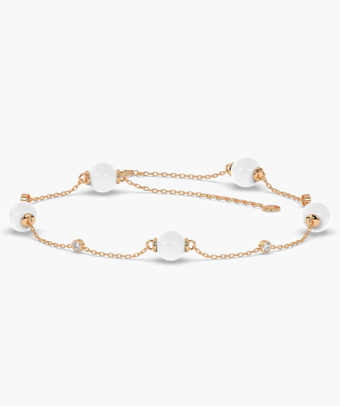 Pearlescent Elegance Diamond Bracelet