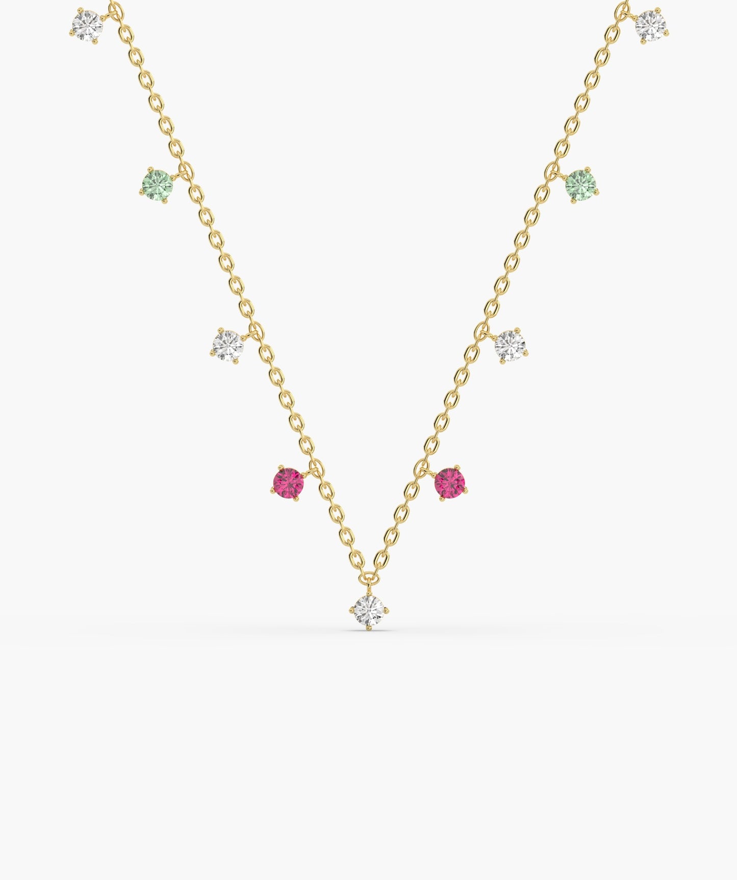 Multi-Color Station Necklace