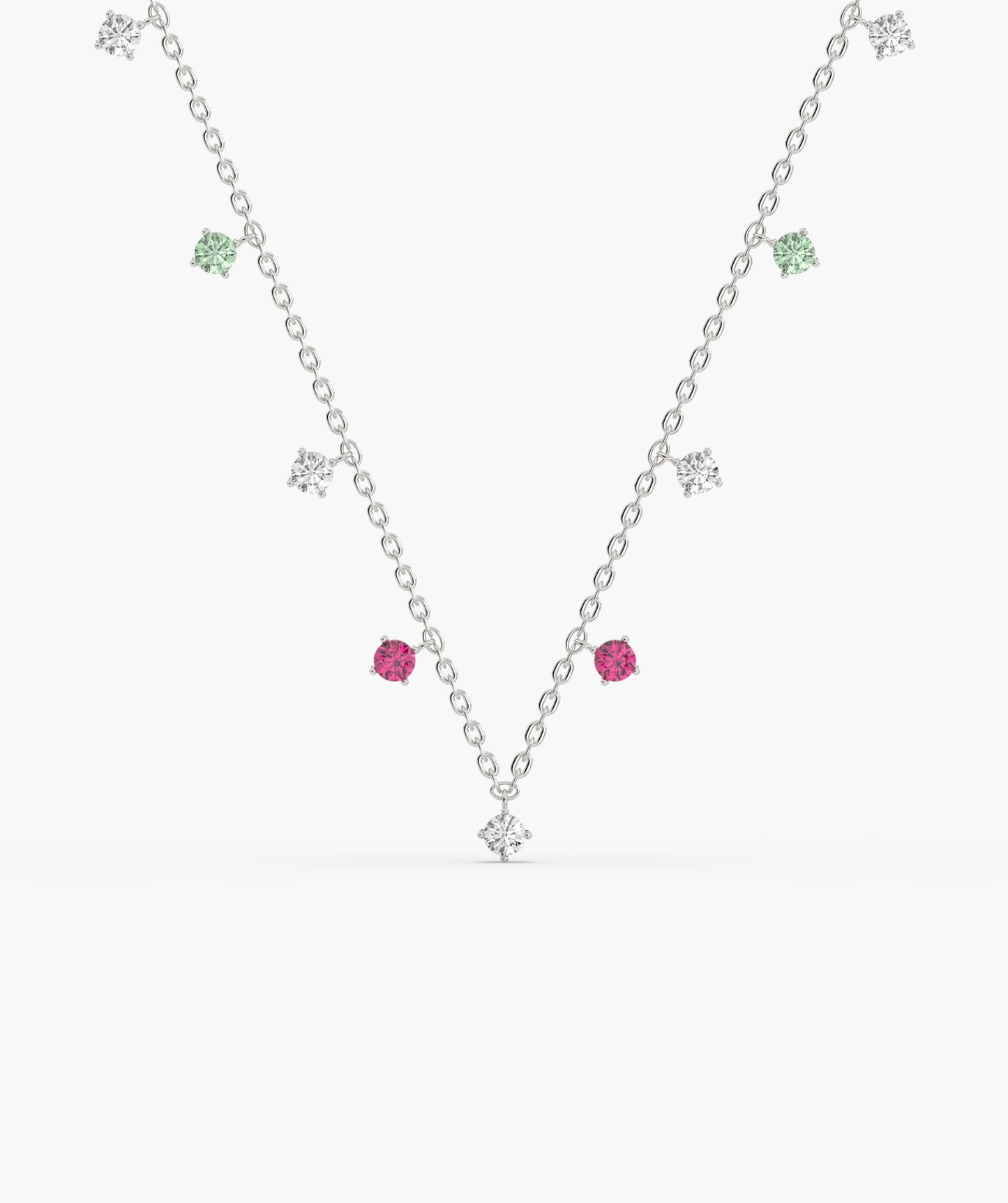 Multi-Color Station Necklace