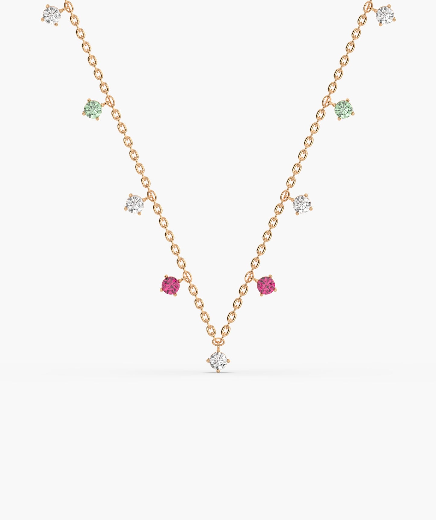 Multi-Color Station Necklace