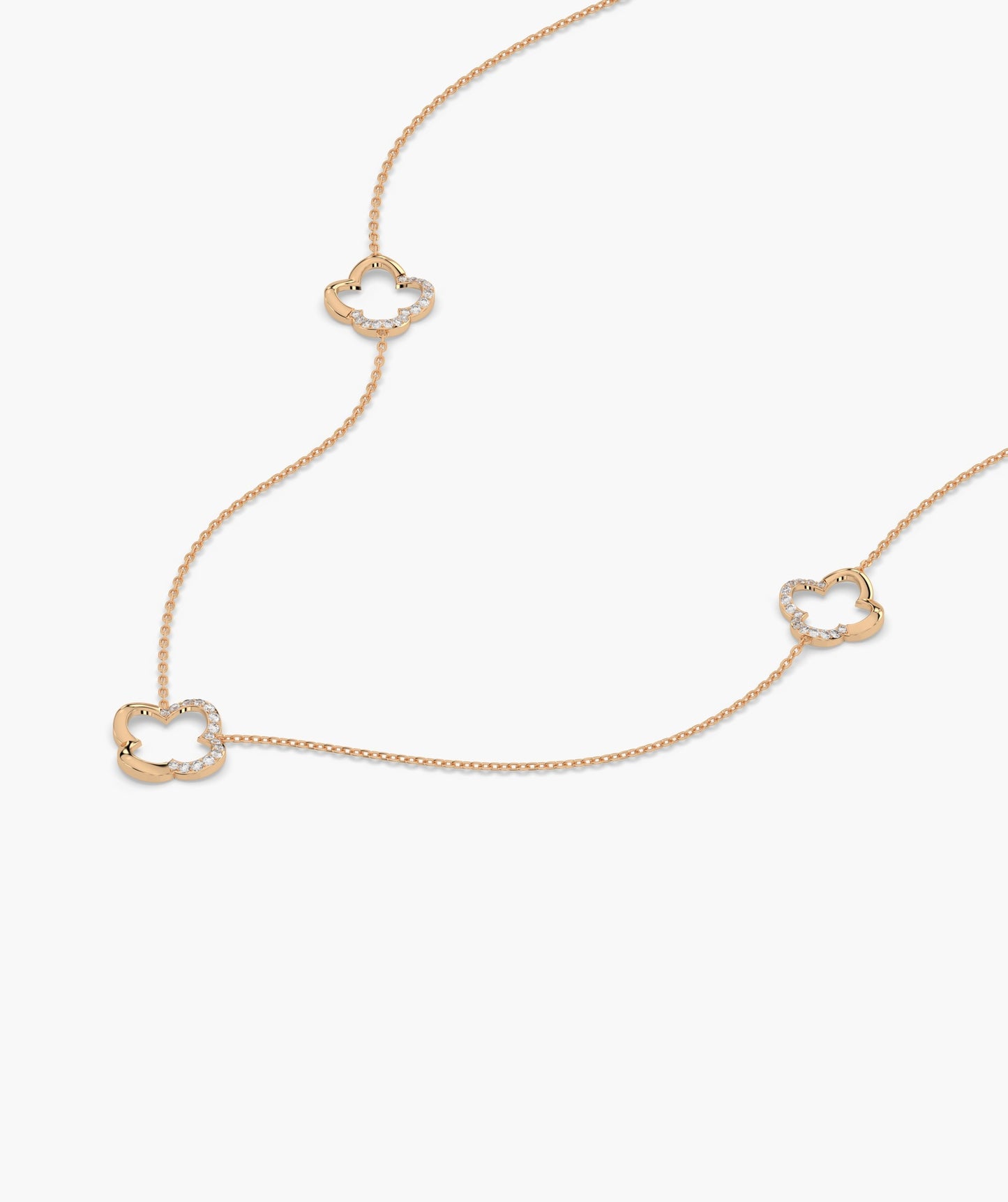 Lucky Clover 14K Gold Necklace