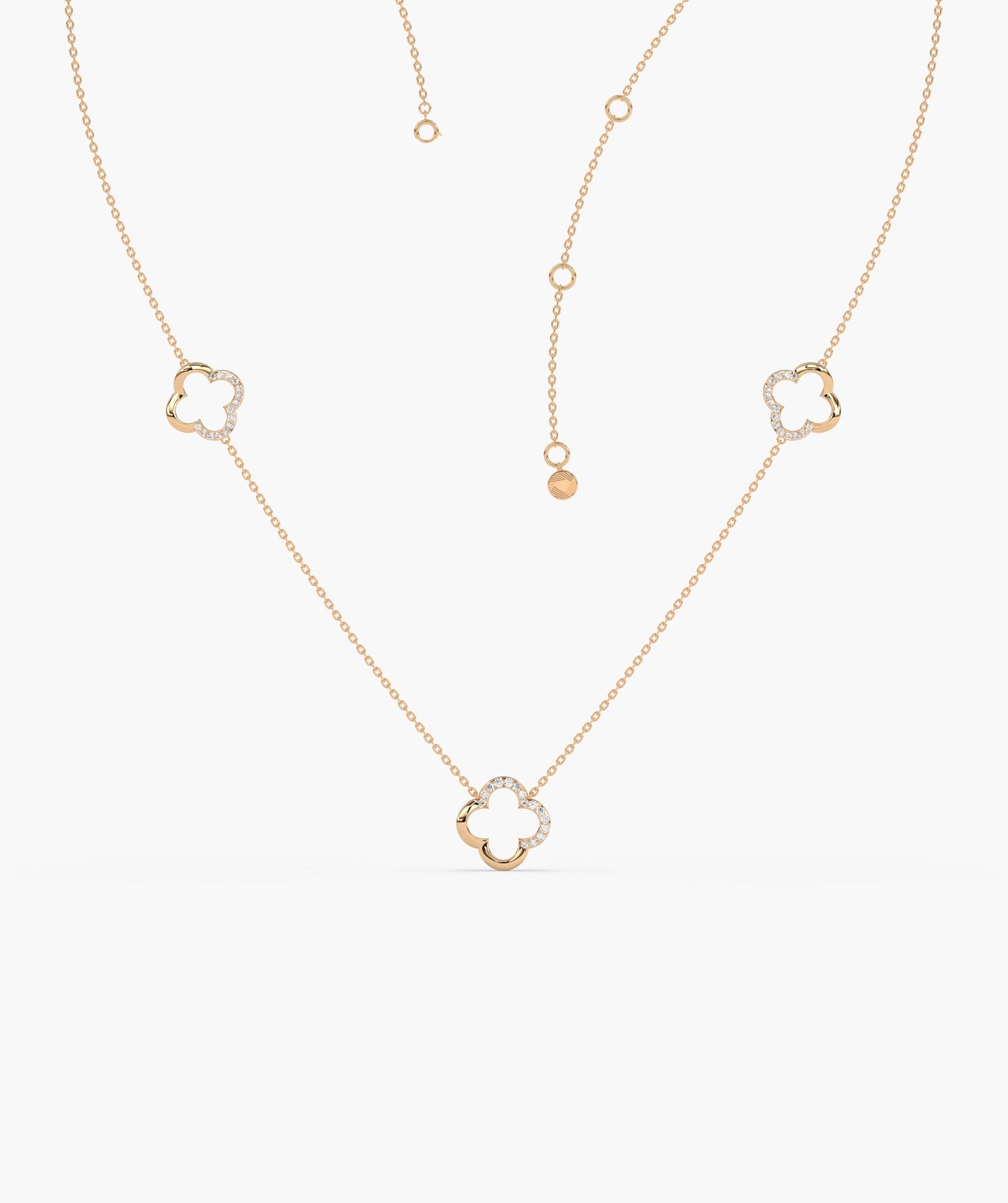 Lucky Clover 14K Gold Necklace