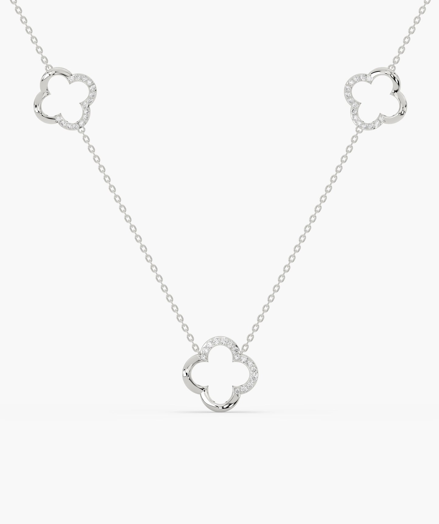 Lucky Clover 14K Gold Necklace