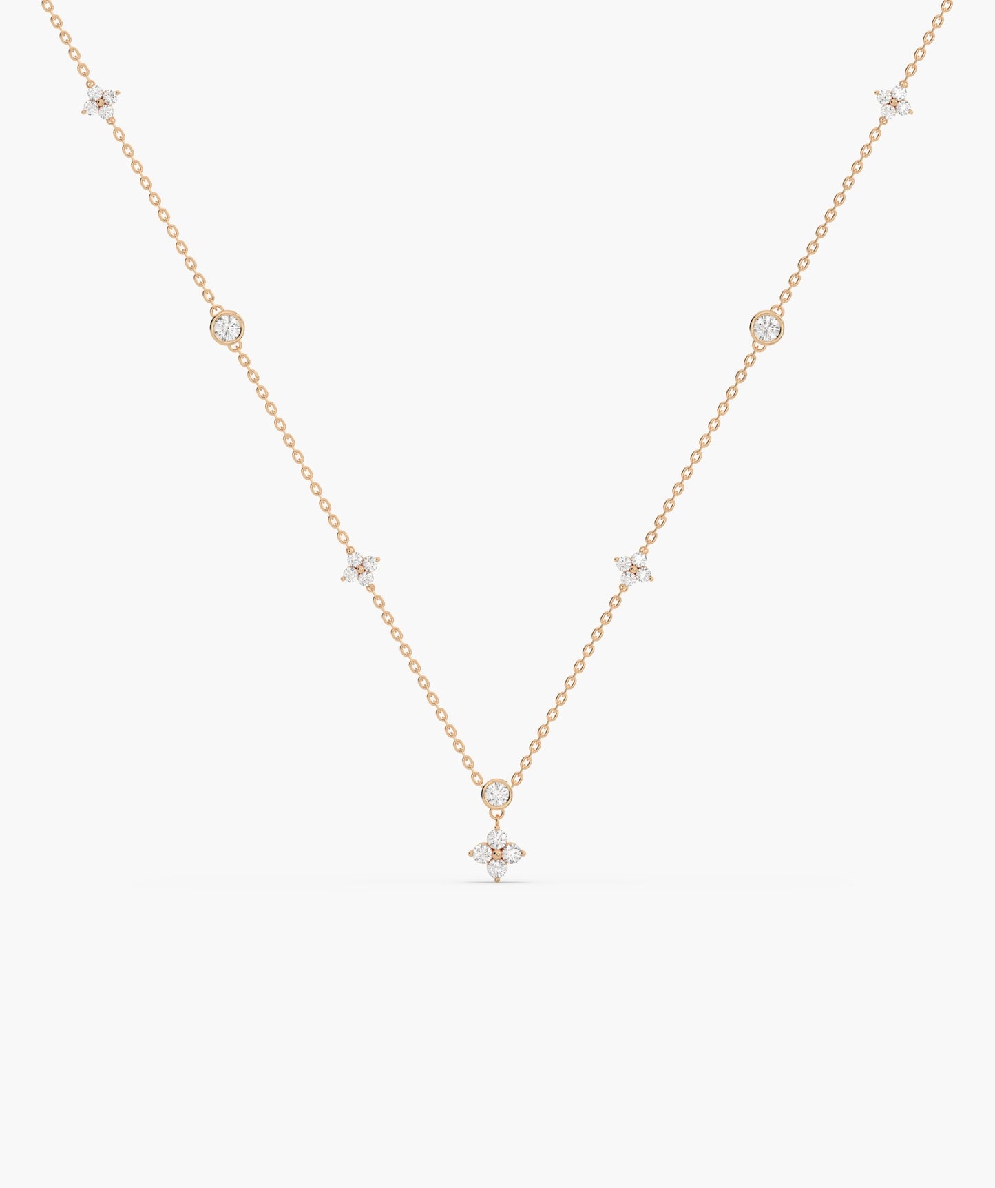 14K Gold Twinkling Starlight Necklace