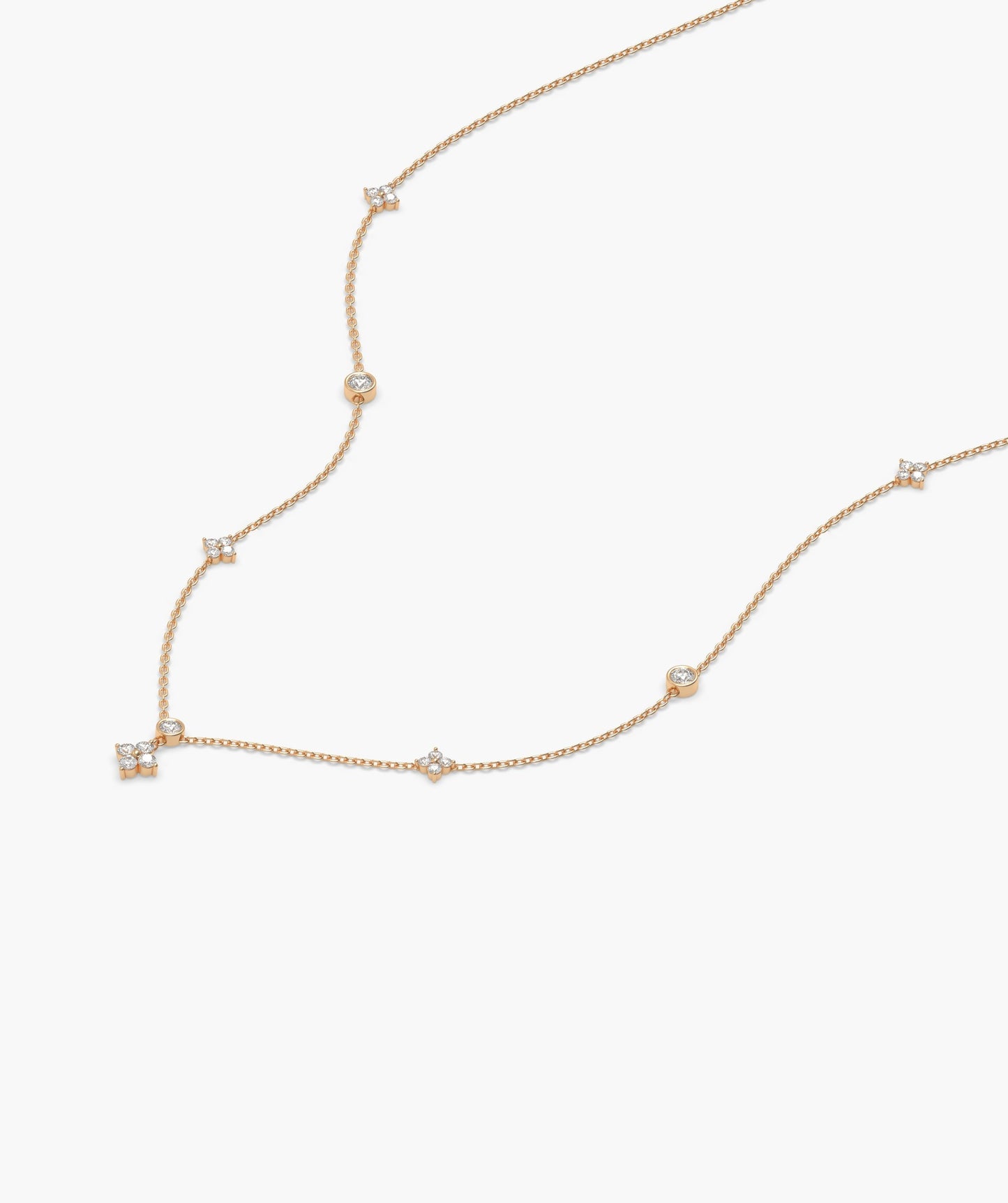 14K Gold Twinkling Starlight Necklace