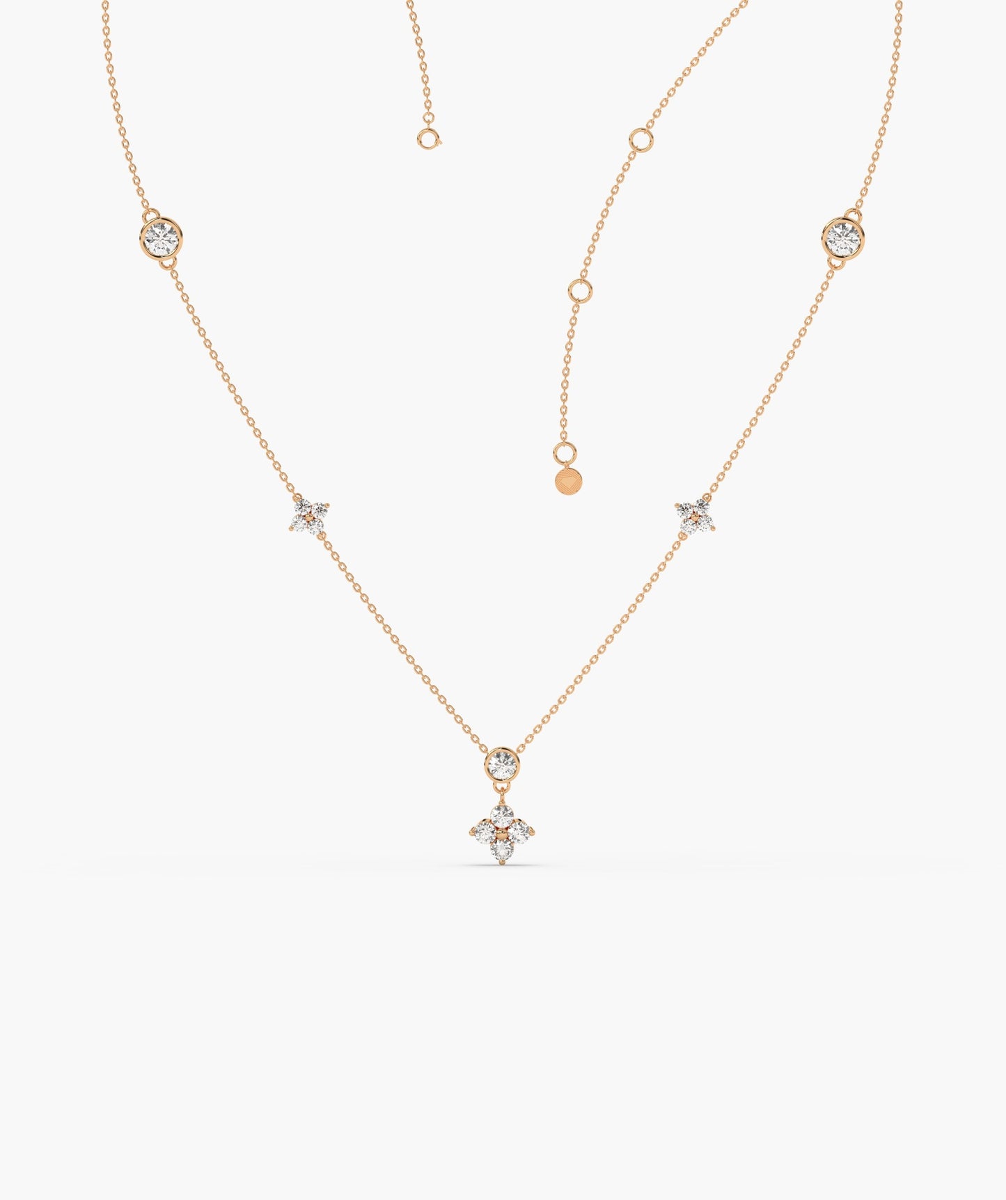 14K Gold Twinkling Starlight Necklace