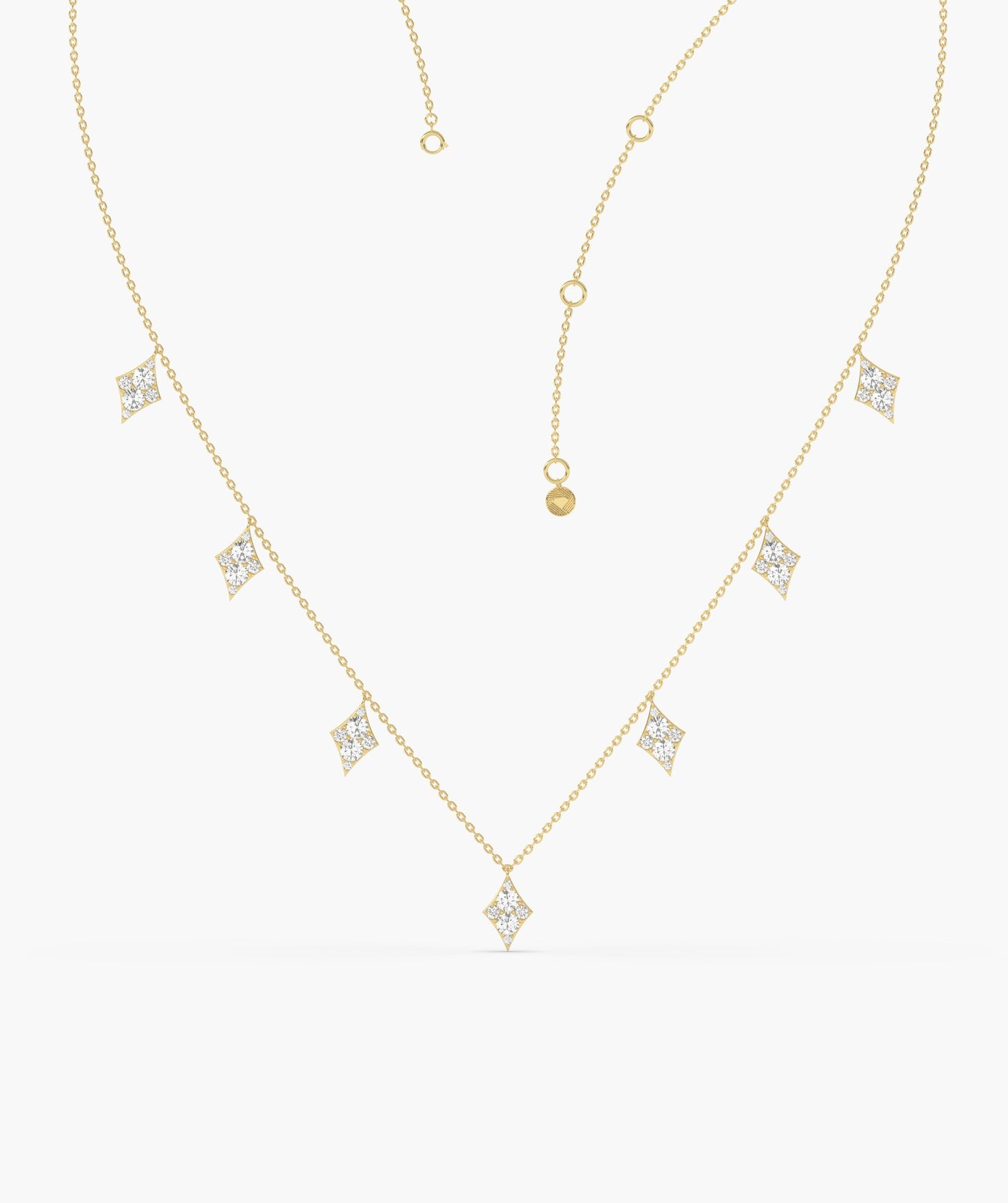 14K Gold Modern Geometry Necklace