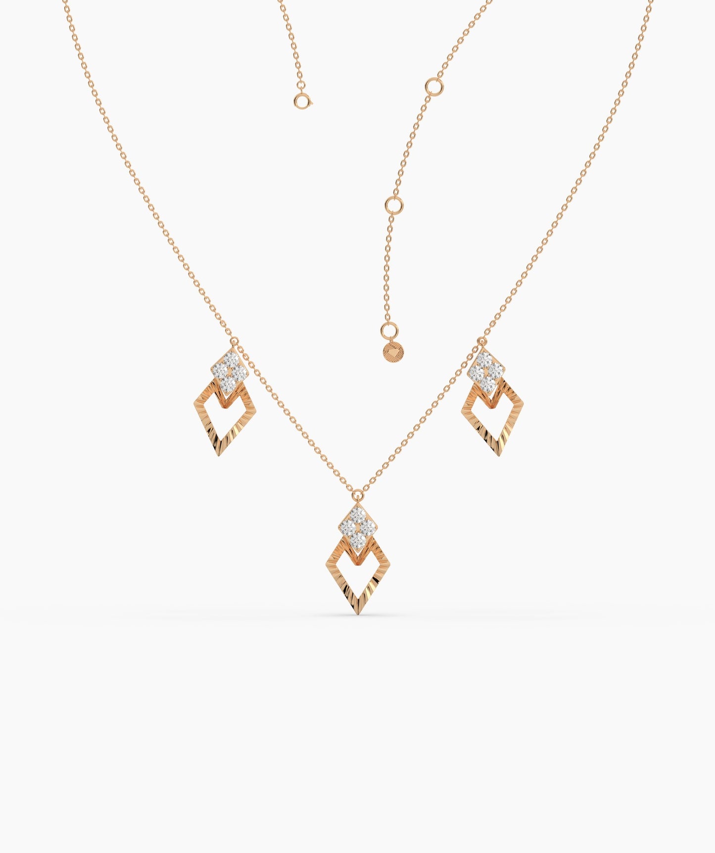 Geometric Charm Gold Necklace