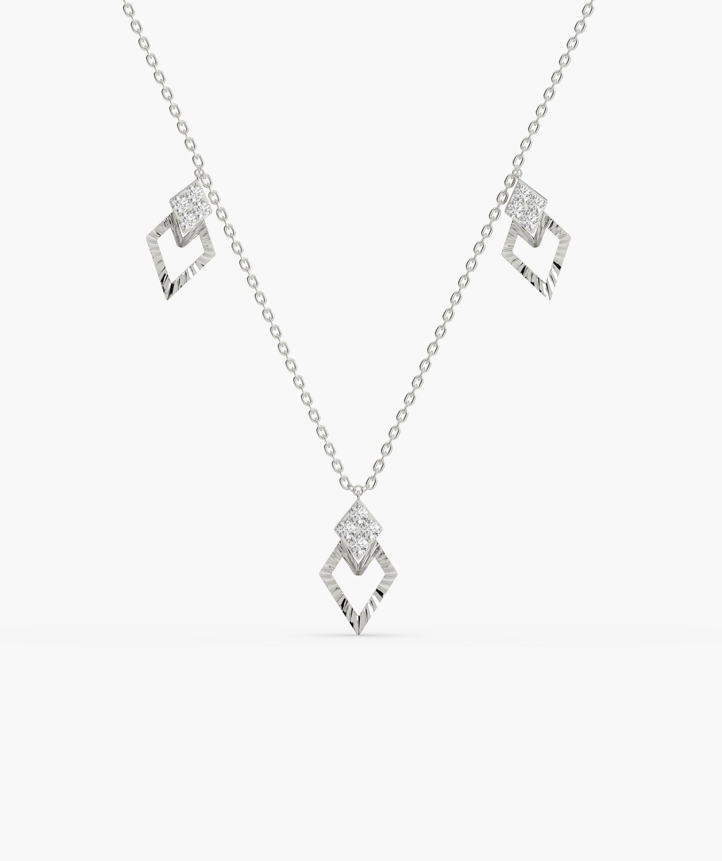 Geometric Charm Gold Necklace