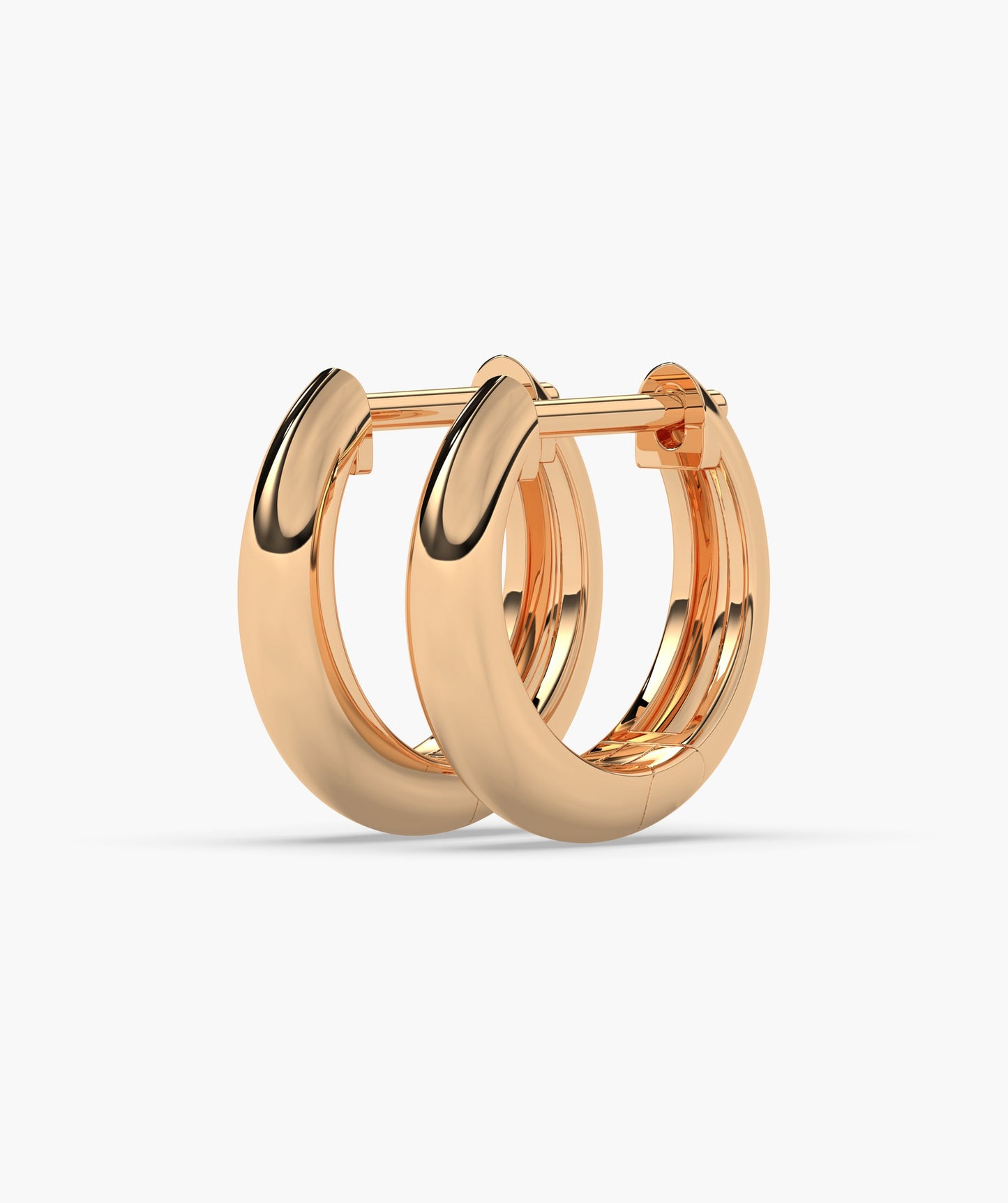 Sleek Elegance Gold Hoops