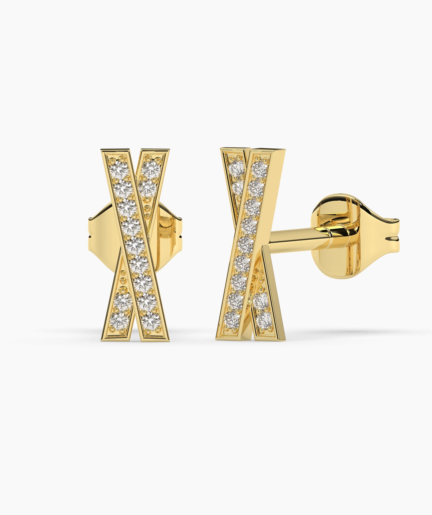 Personalized Letter Diamond Earrings