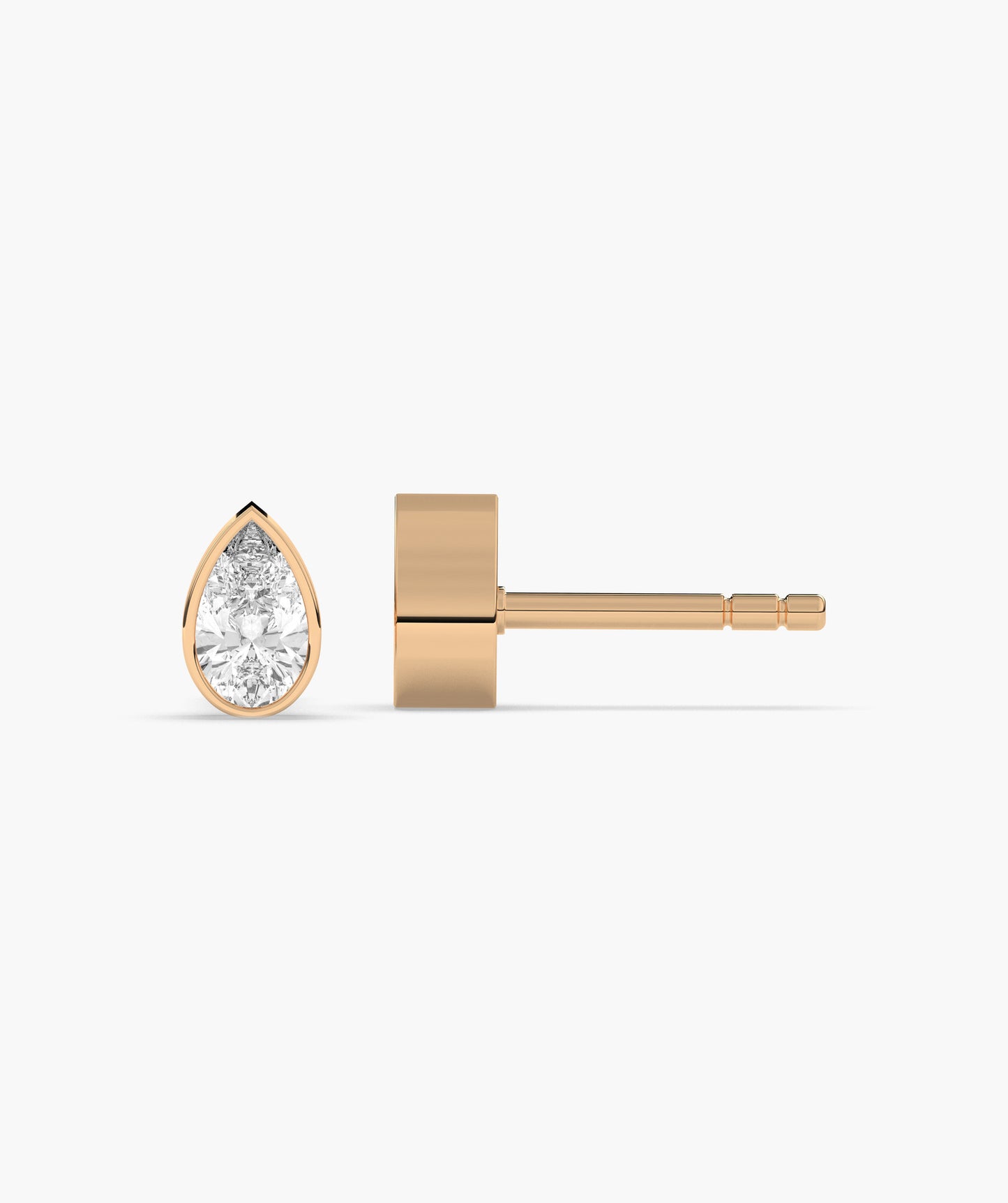 14K Gold Teardrop Brilliance Studs