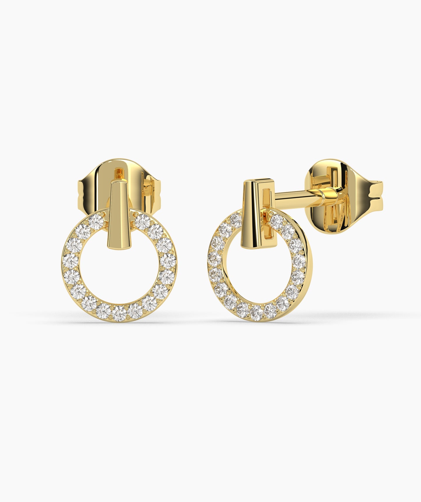 Circular Charm Diamond Studs