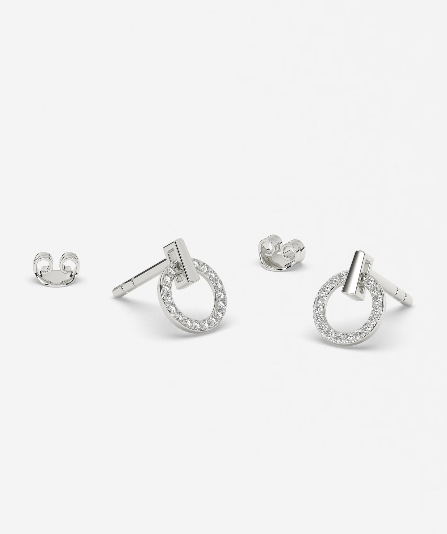 Circular Charm Diamond Studs