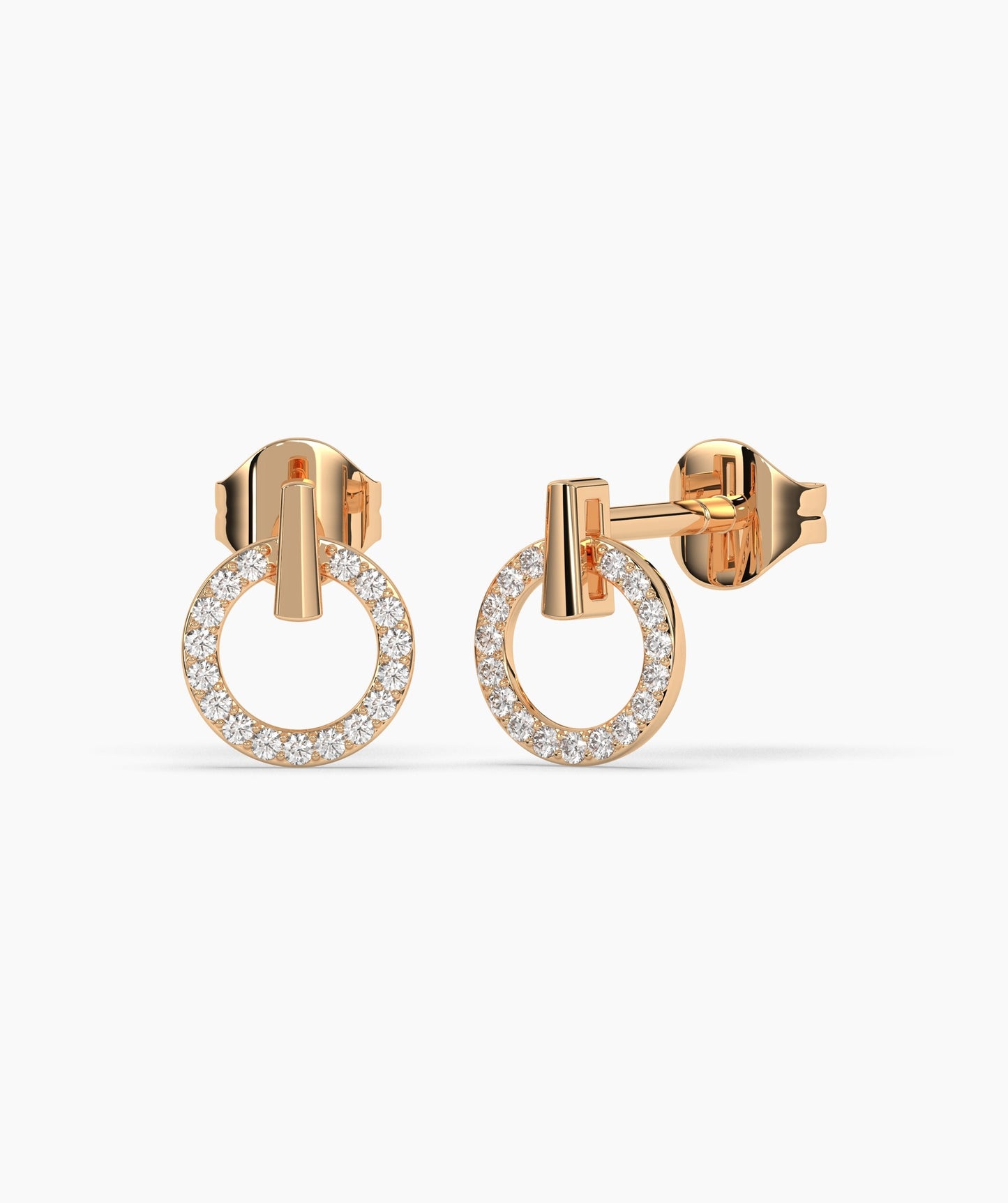 Circular Charm Diamond Studs