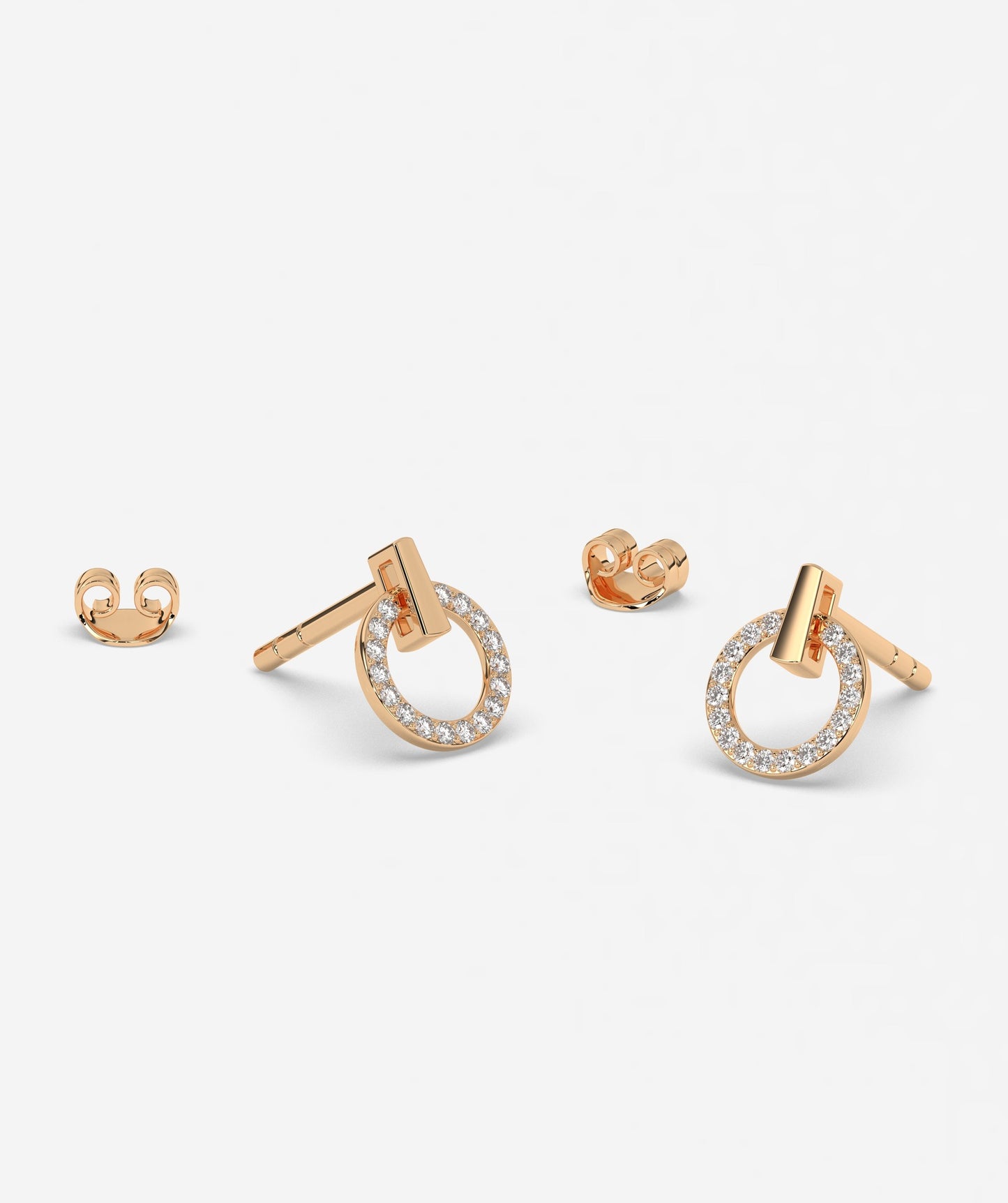 Circular Charm Diamond Studs