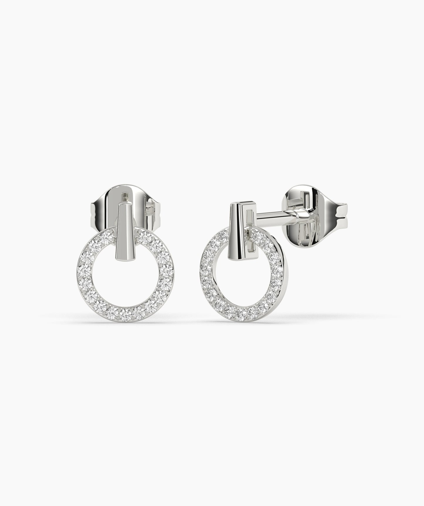 Circular Charm Diamond Studs